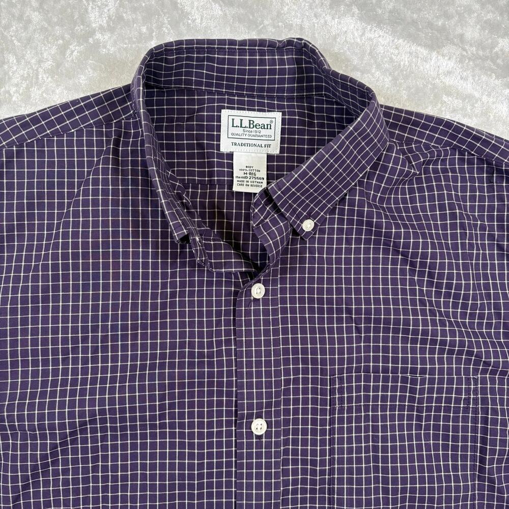 LL. Bean Purle Men’s Medium Flannel